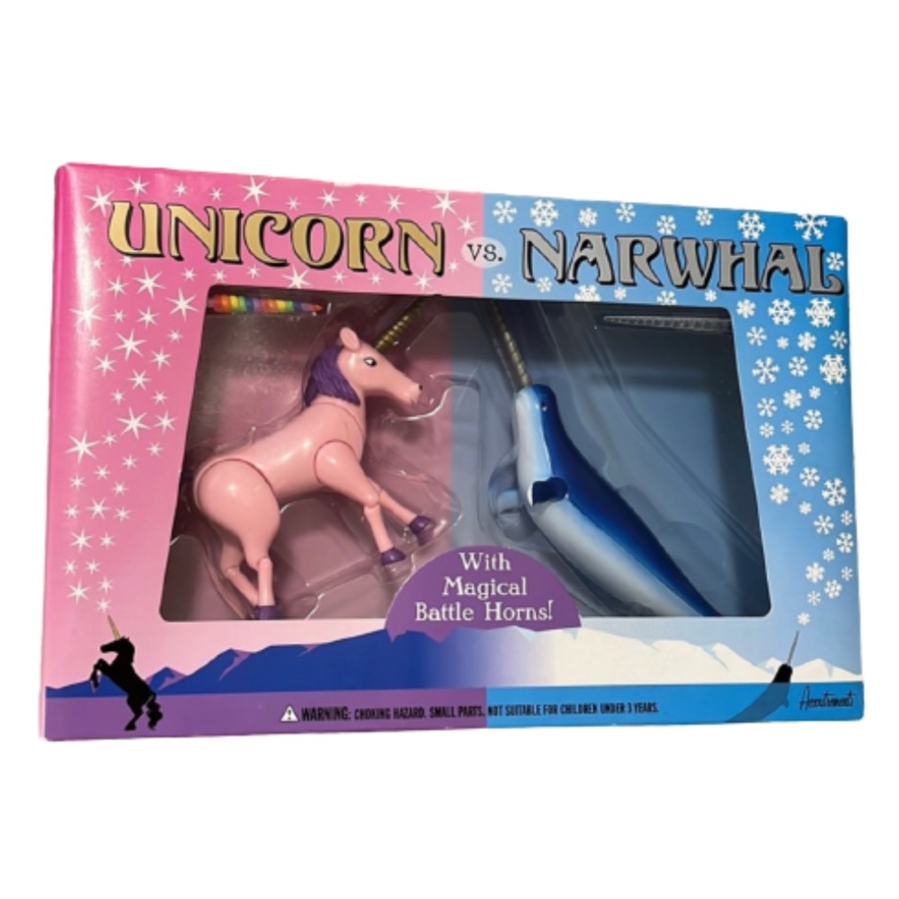 Unicorn vs. Narwhal Collectible Figure Set - Accoutrements